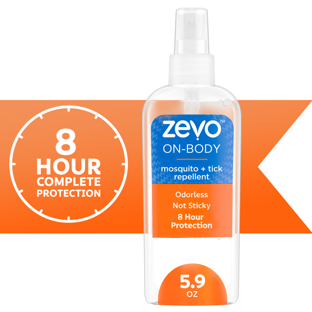 slide 1 of 8, Zevo™ On-Body Insect Repellent Spray Pump, 5.9 fl oz