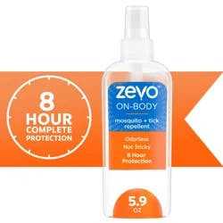 Zevo On Body Mosquito And Tick Repellent - Bug Spray - 5.9 Oz Pump Spray