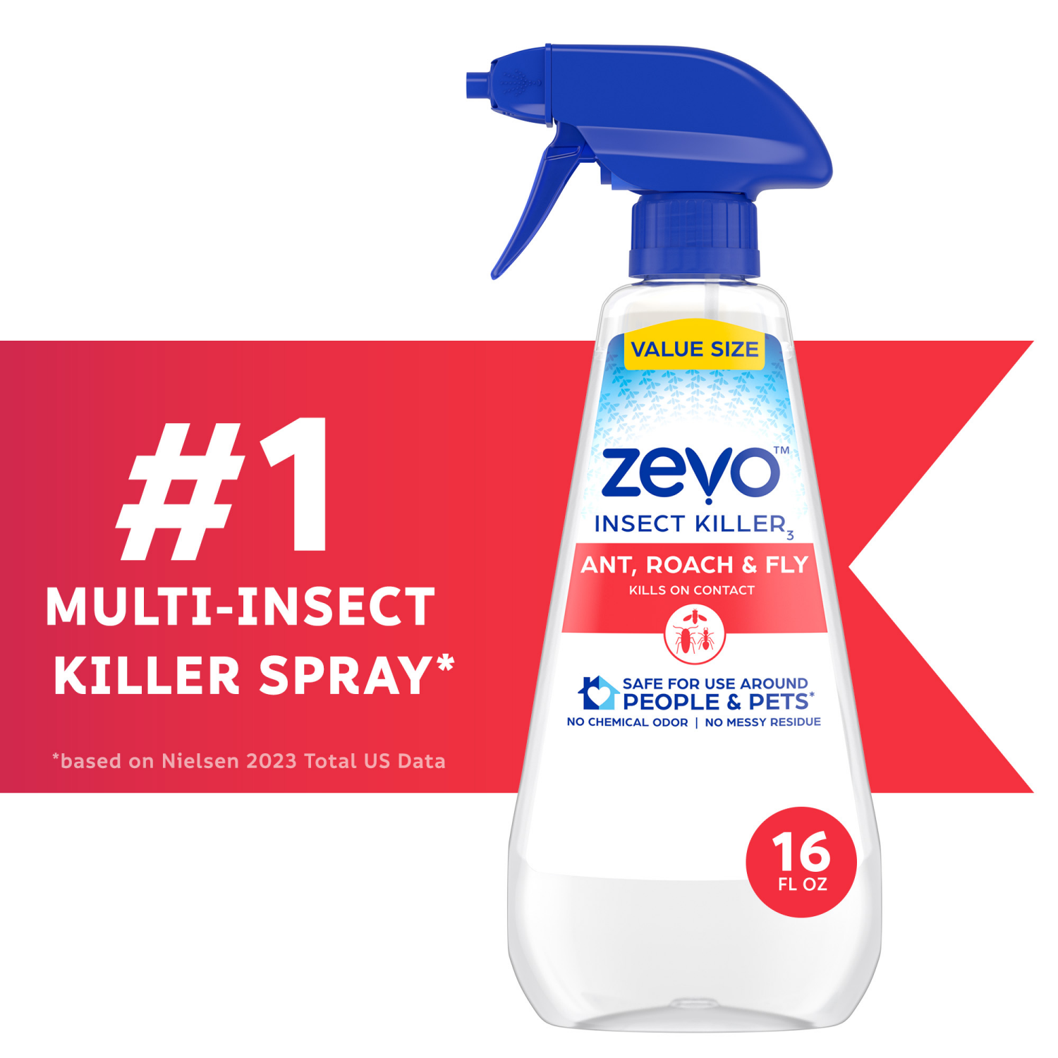 slide 1 of 7, Zevo Ant Roach and Fly Multi-Insect Trigger Spray Area Insect Repellent 16fl oz, 16 fl oz