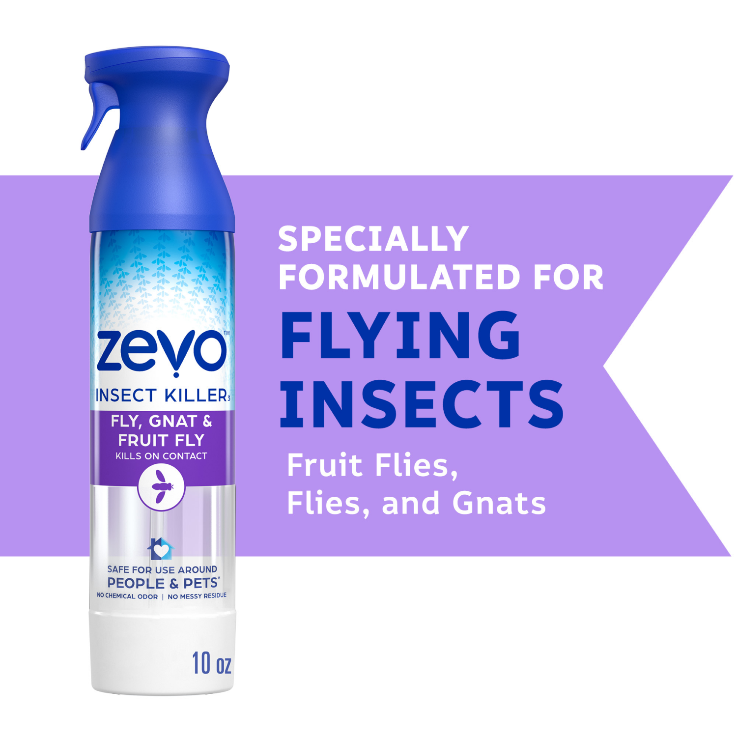 slide 1 of 6, Zevo™ Insect Killer Aerosol Spray, 10 oz