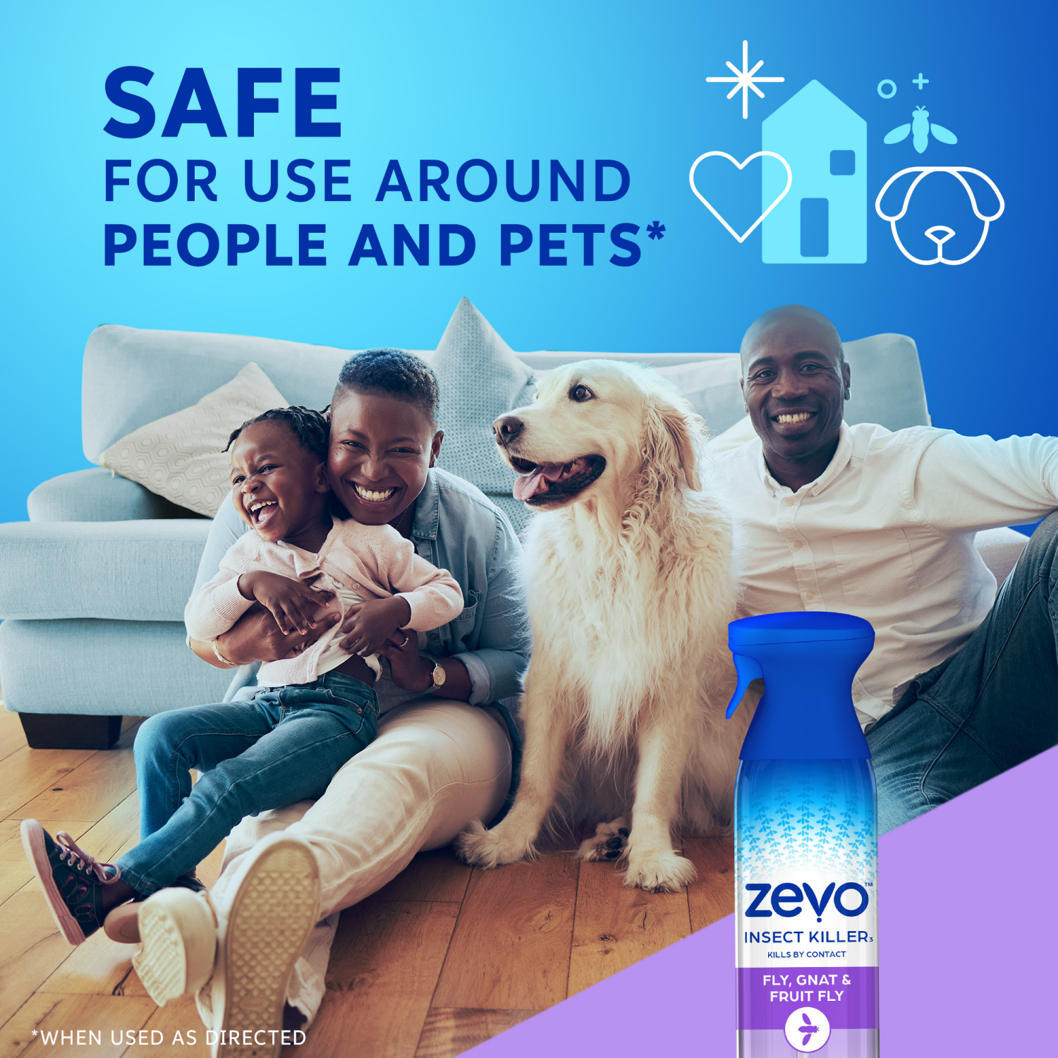 slide 5 of 6, Zevo™ Insect Killer Aerosol Spray, 10 oz