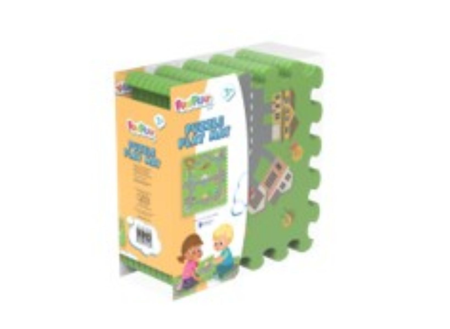 slide 1 of 1, FunPlay Puzzle Playmat Funtown 9pc, 9 ct