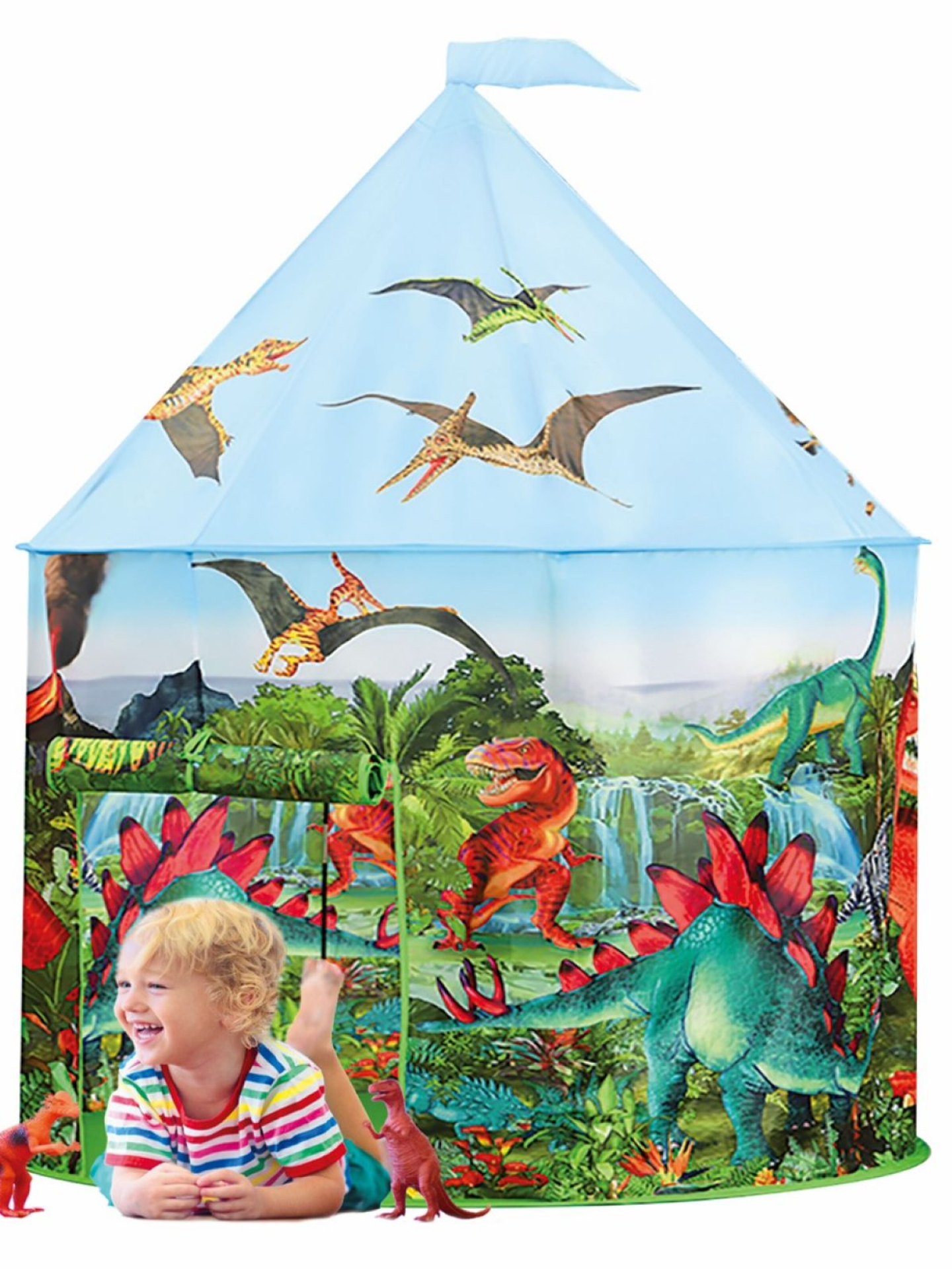slide 1 of 1, Funplay Light Up Play Tent - Dino, 1 ct