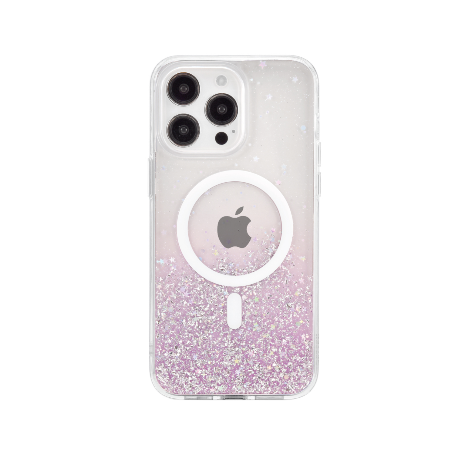 slide 3 of 3, Bryten Starburst Glitter Phone Case for iPhone 15 Pro Max - Pink, 1 ct
