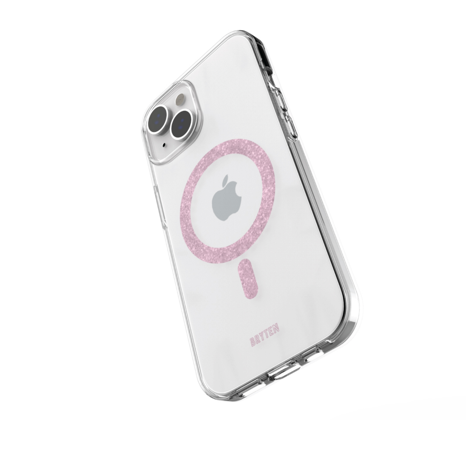 slide 2 of 2, Bryten MagFX Phone Case for iPhone 15 - Pink Glitter, 1 ct