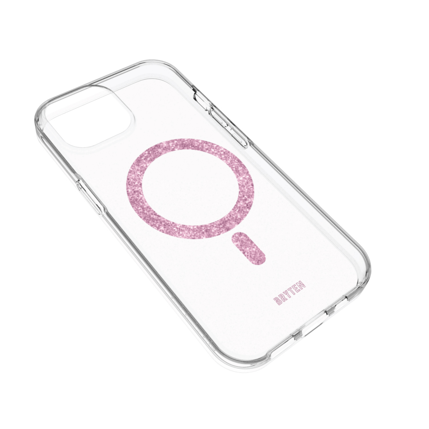 slide 2 of 3, Bryten MagFX Phone Case for iPhone 15 Pro - Pink Glitter, 1 ct