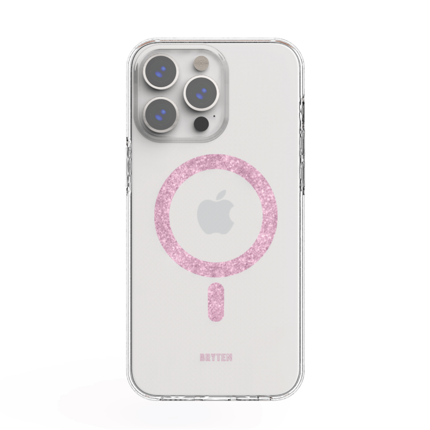 slide 3 of 3, Bryten MagFX Phone Case for iPhone 15 Pro - Pink Glitter, 1 ct