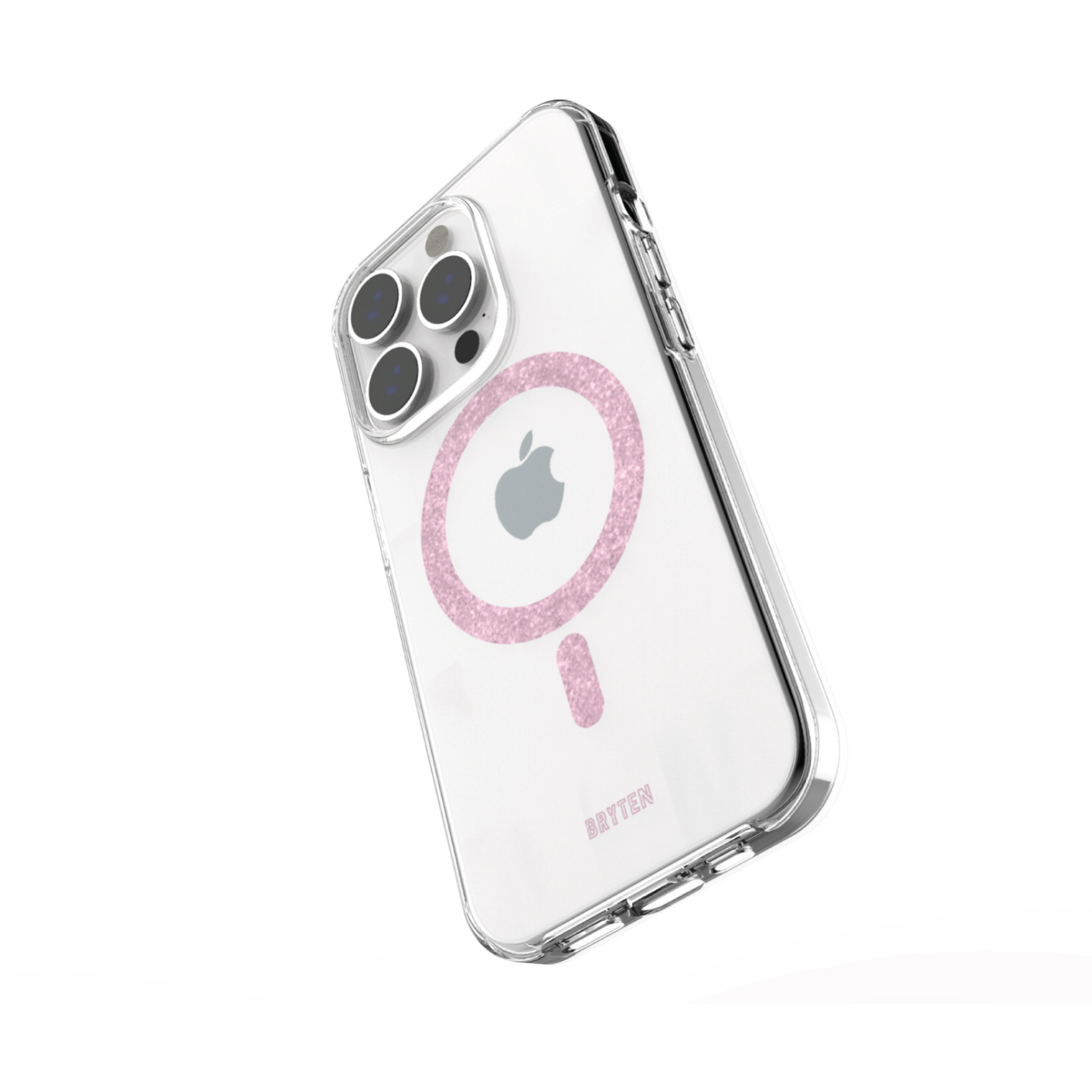 slide 2 of 2, Bryten MagFX Phone Case for iPhone 15 Pro Max - Pink Glitter, 1 ct