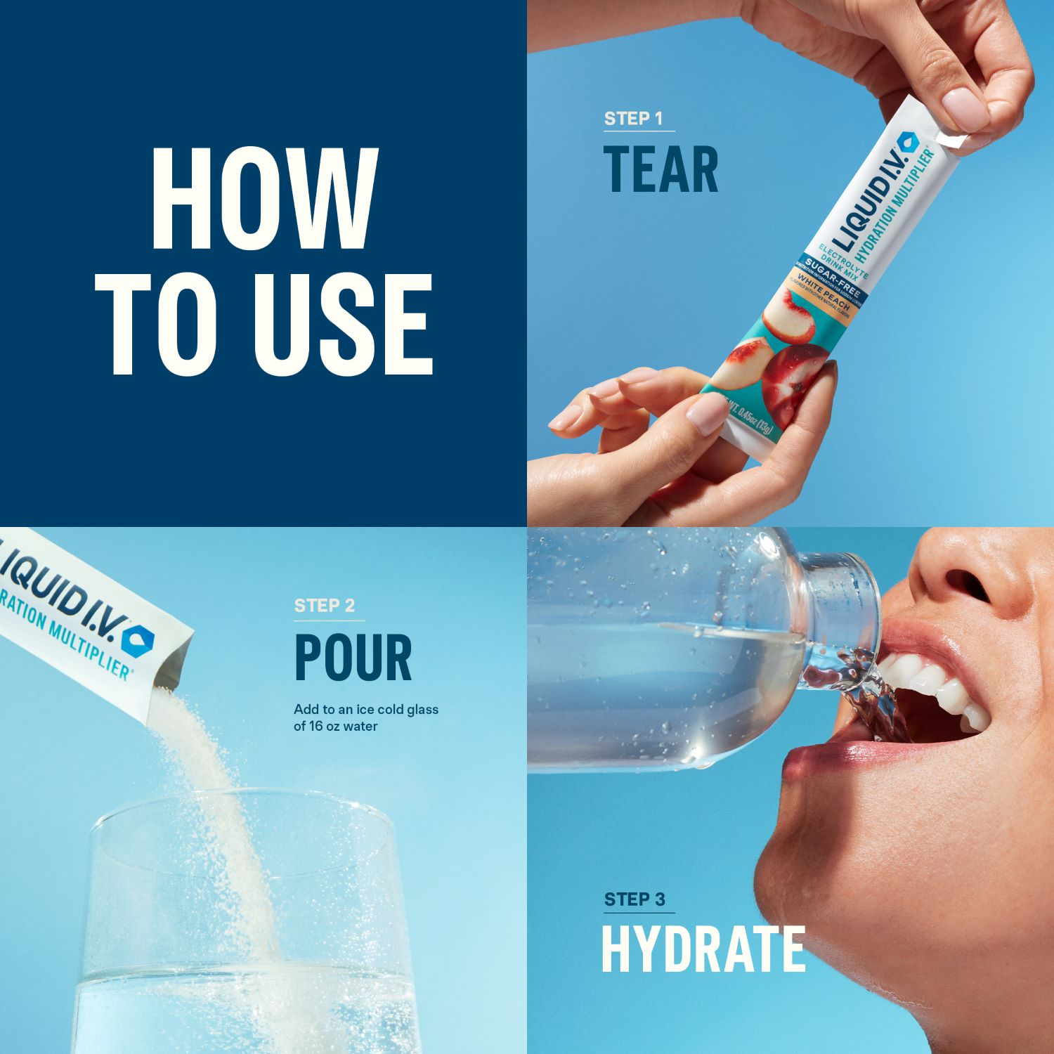 slide 6 of 6, Liquid I.V. Hydration Multiplier - Popsicle Firecracker - Hydration Powder Packets | Electrolyte Powder Drink Mix | Convenient Single-Serving Sticks | Non-GMO | 6 Sticks, 6 ct