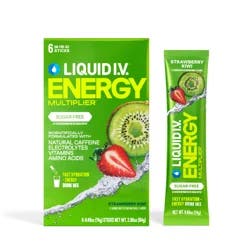 Liquid I.V. Energy Multiplier Sugar-Free - Strawberry Kiwi - 6 ct