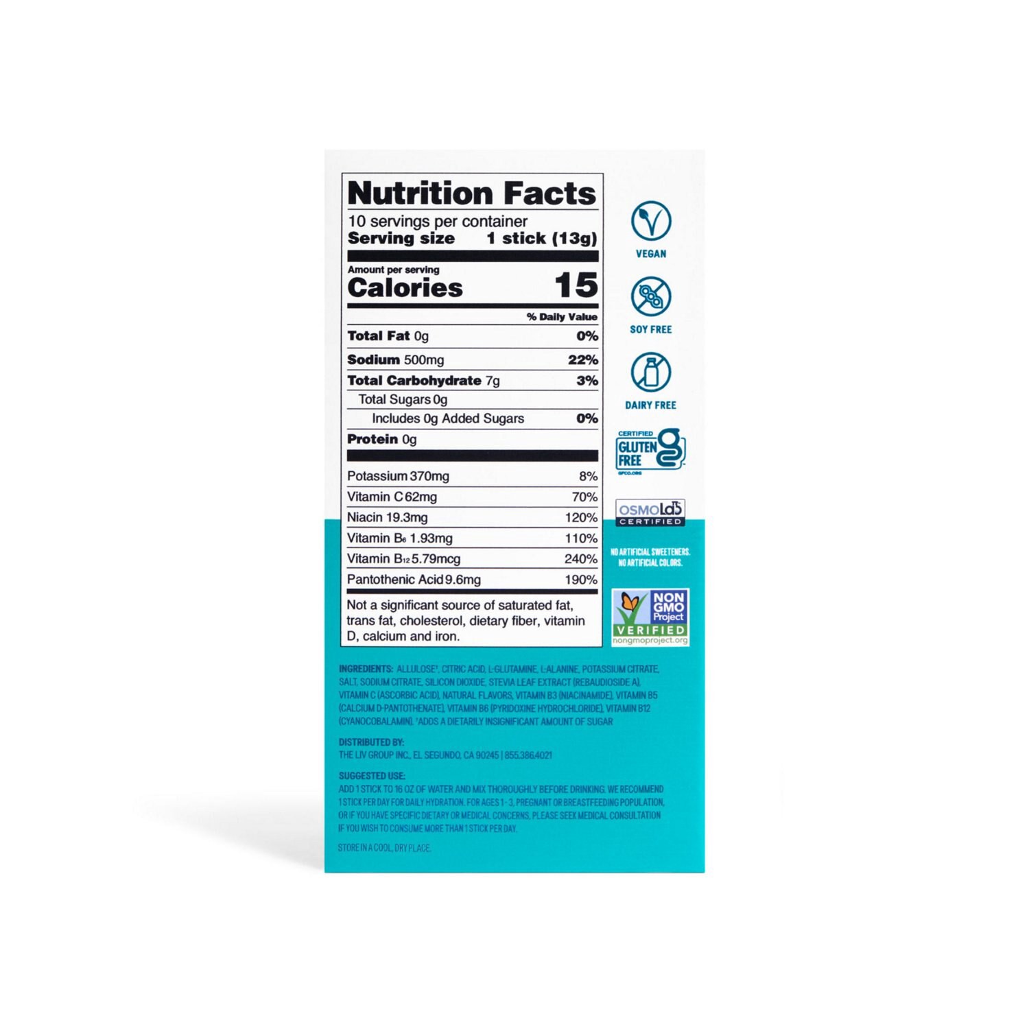 slide 3 of 5, Liquid I.V. Hydration Multiplier Sugar-Free Strawberry Watermelon Electrolyte Drink Mix 10 - 0.45 oz Sticks, 10 ct