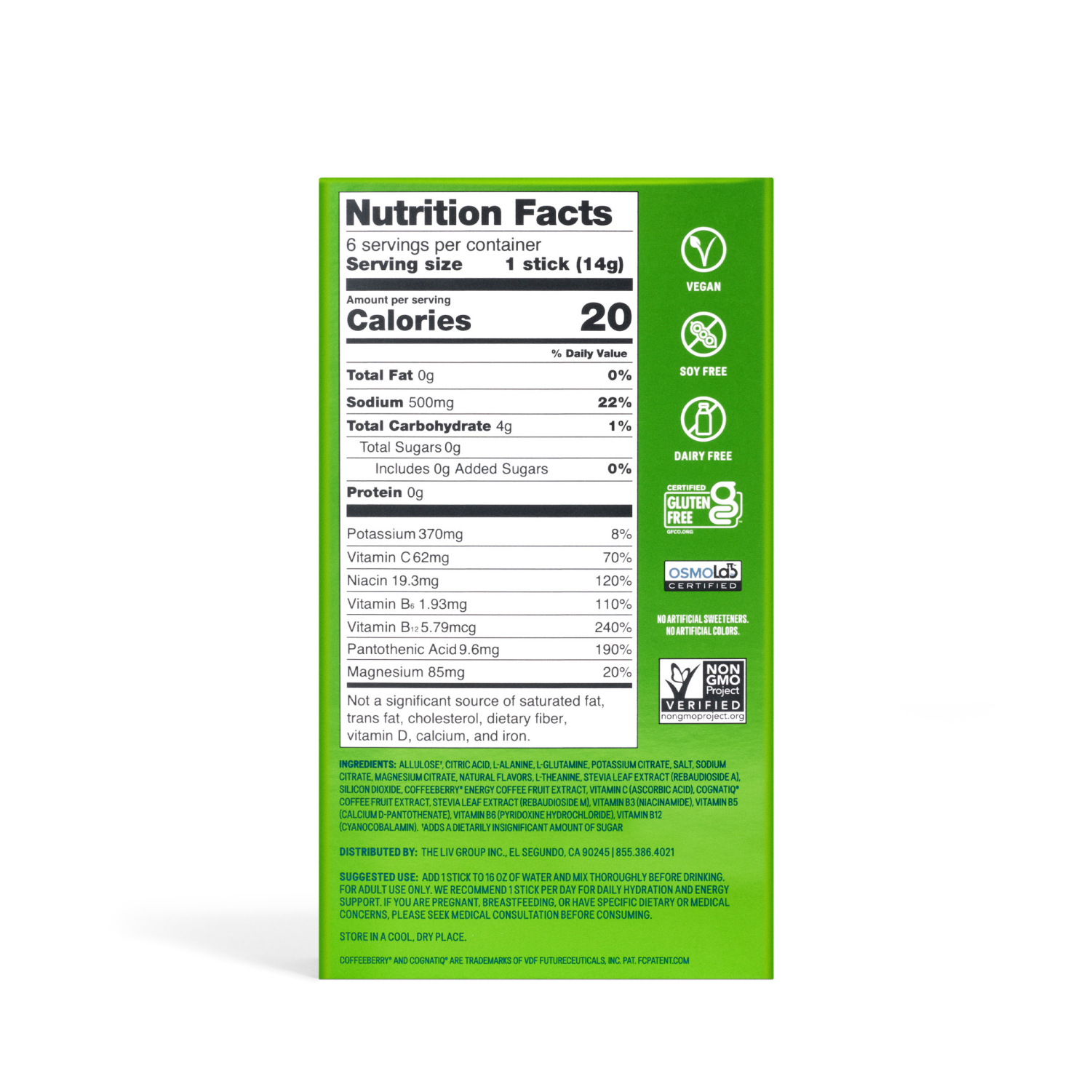 slide 6 of 8, Liquid I.V. Energy Multiplier Sugar-Free - Blackberry Lemonade - 6 ct, 6 ct