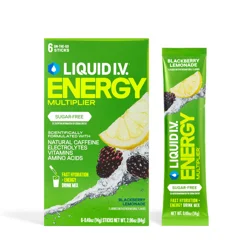Liquid I.V. Energy Multiplier Sugar-Free - Blackberry Lemonade - 6 ct