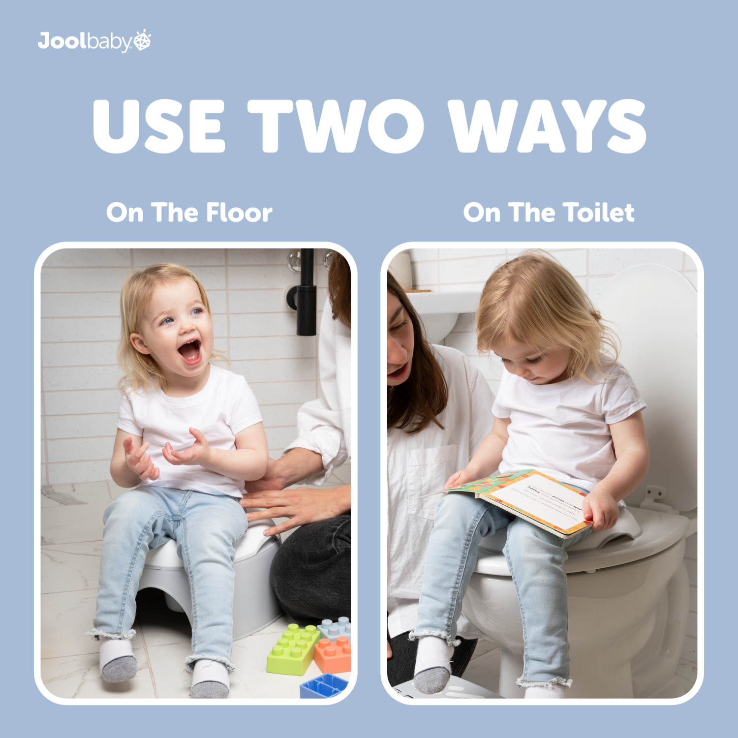 slide 4 of 7, Jool Baby 2-in-1 Potty, Gray, 1 ct