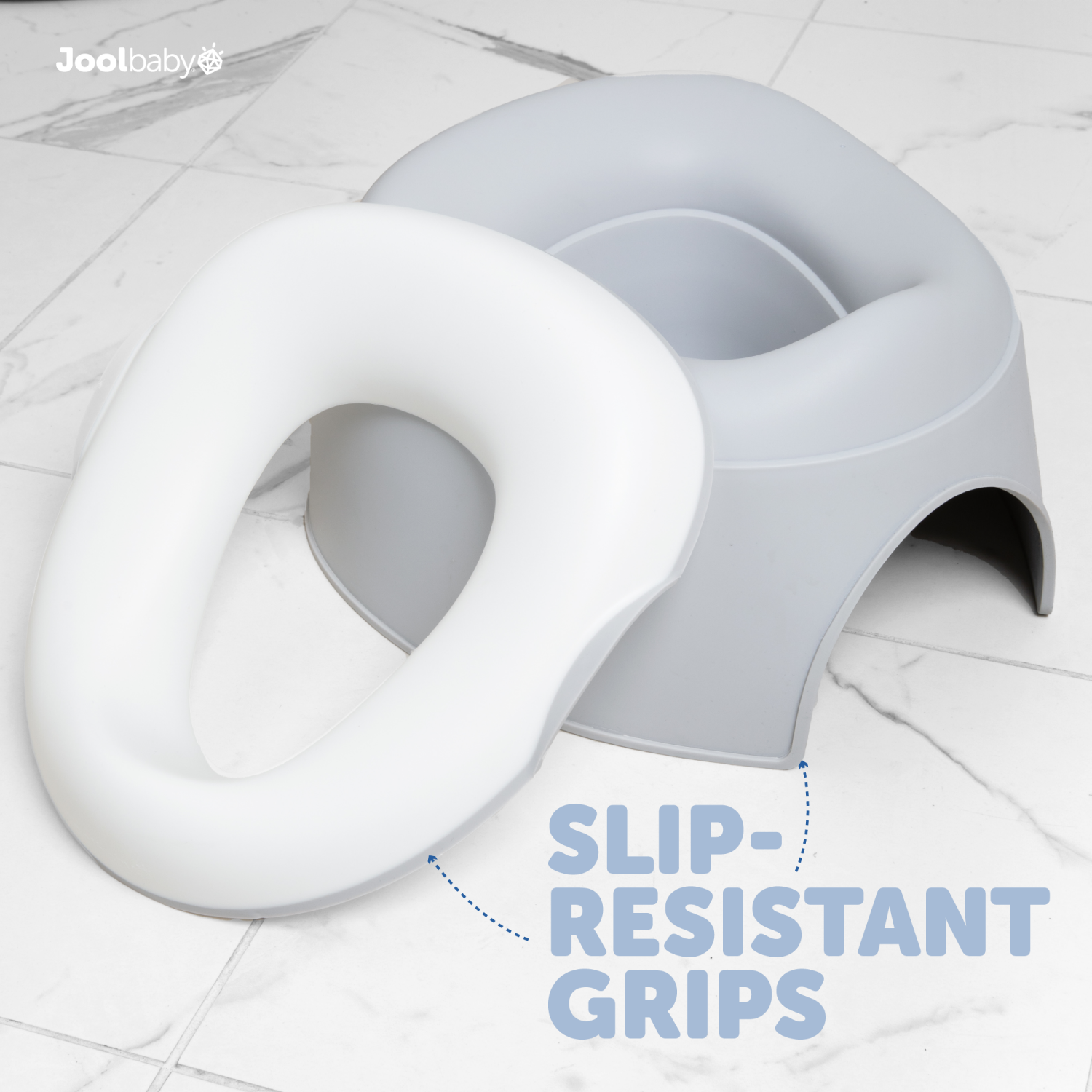 slide 7 of 7, Jool Baby 2-in-1 Potty, Gray, 1 ct