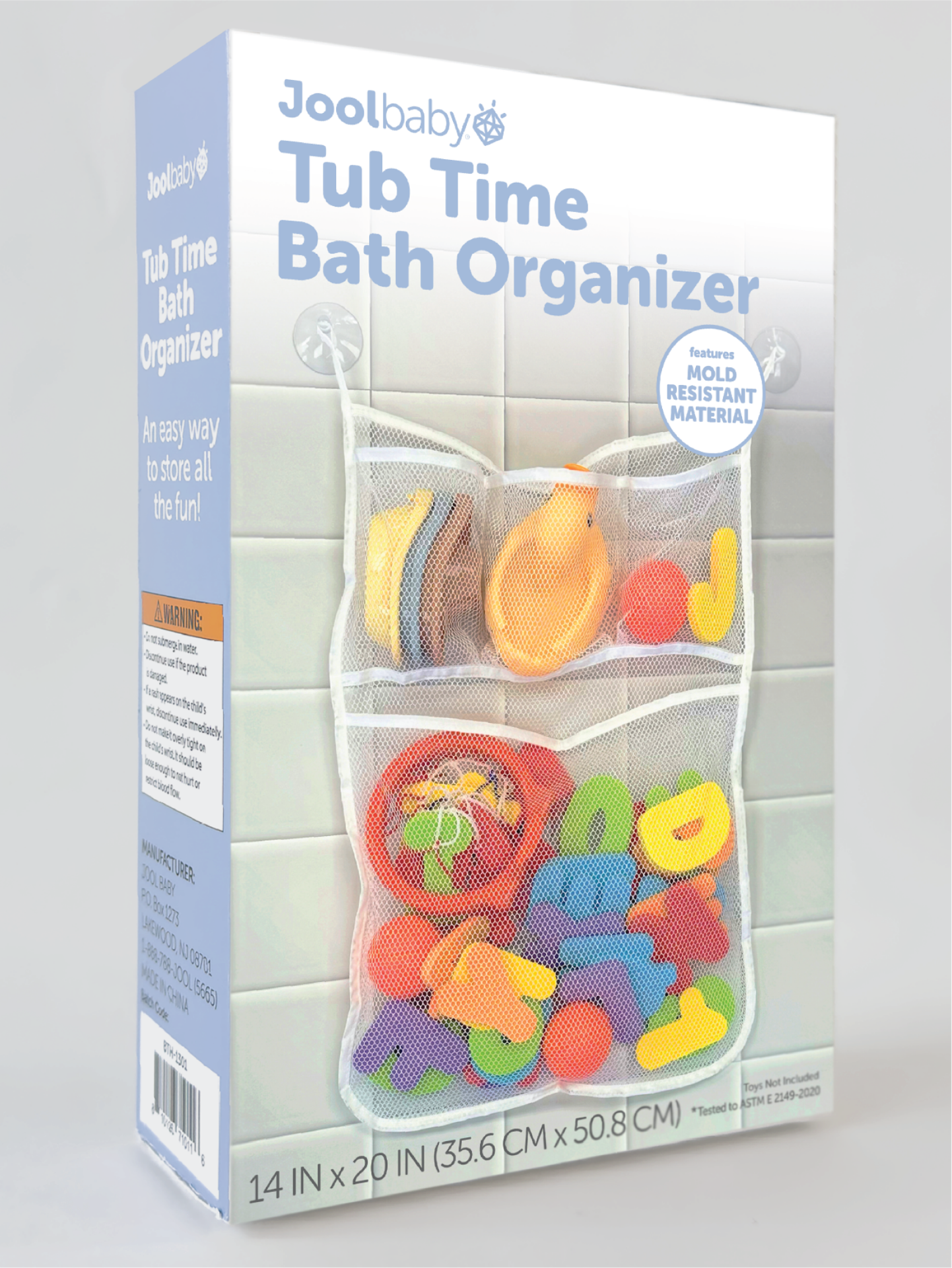 slide 4 of 4, JOOL BABY Tubtime Storage Bag with Suction Cups, 1 ct