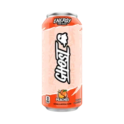 Ghost Zero Sugar Energy Drink, Peaches, 16 fl oz can