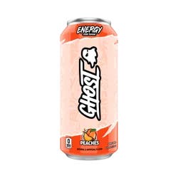 Ghost Zero Sugar Energy Drink, Peaches, 16 fl oz can