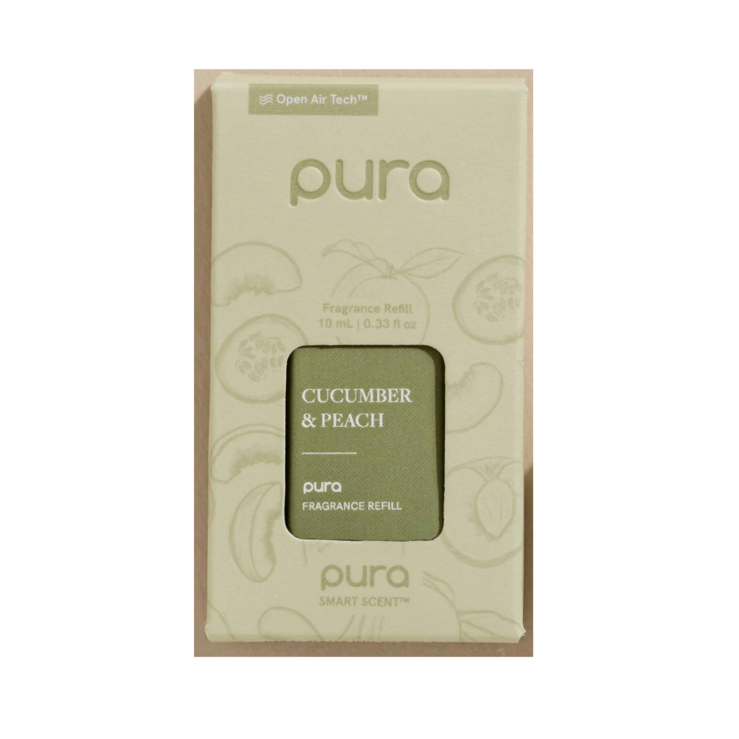 slide 1 of 1, Pura Cucumber & Peach Refill, 1 ct
