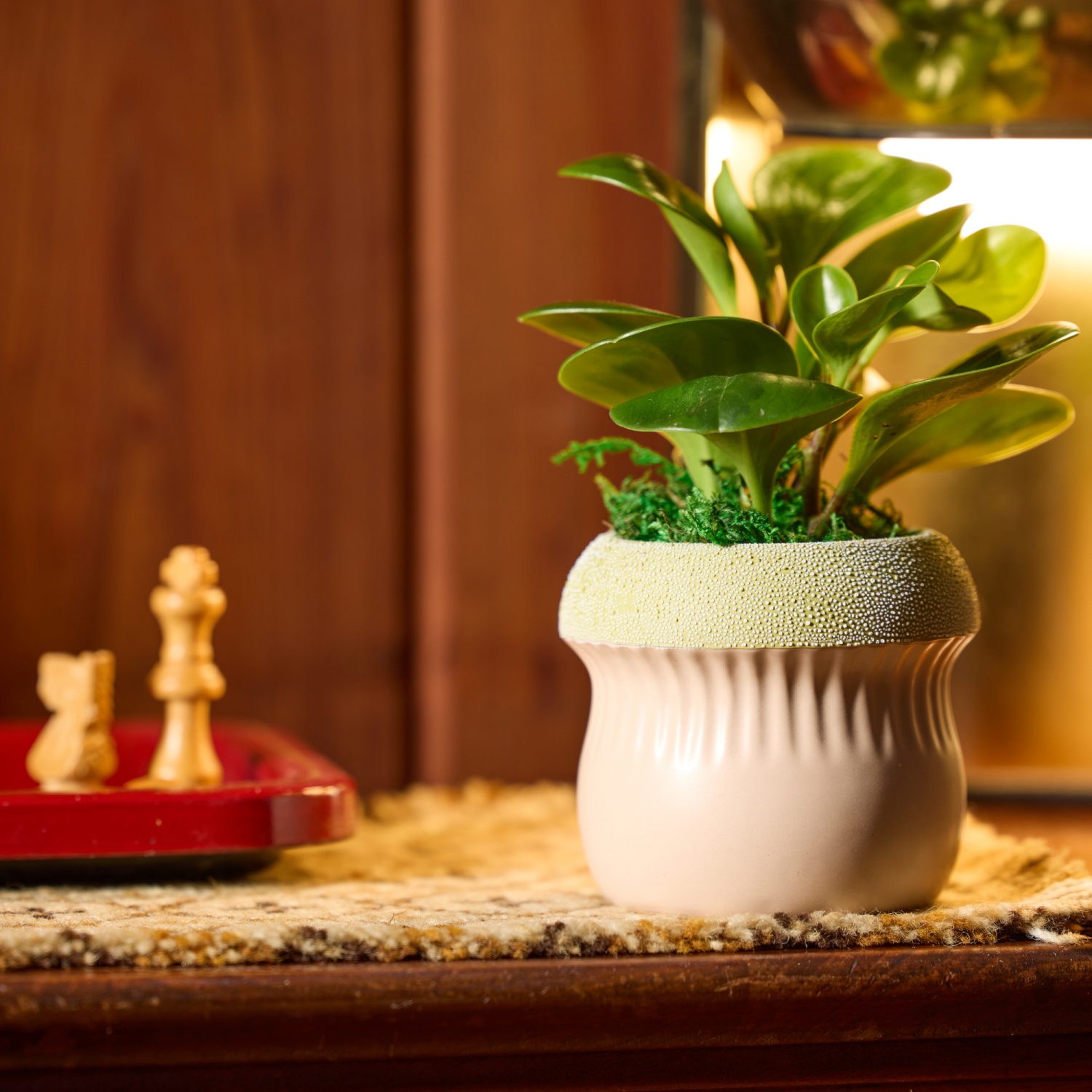 slide 2 of 2, Faerie Beaded Glaze Assorted Foliage, 3.5", 3.5 in