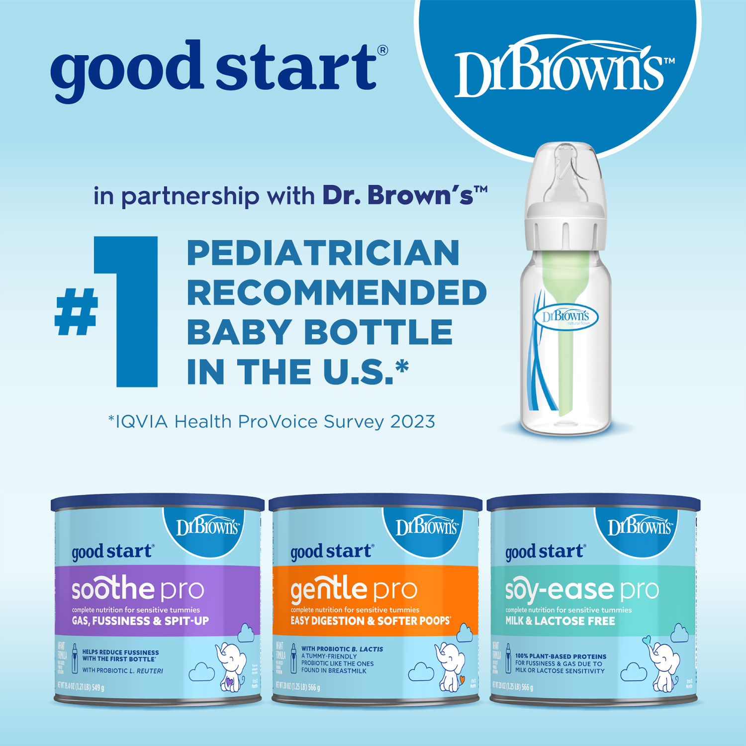 slide 2 of 7, Dr. Brown's Good Start Dr. Brown's Gentle Pro Powder Formula, 20 oz., 20 oz