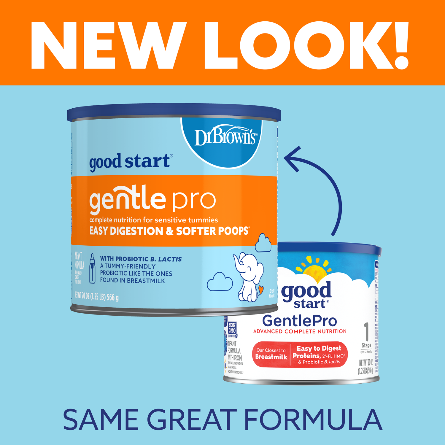 slide 5 of 7, Dr. Brown's Good Start Dr. Brown's Gentle Pro Powder Formula, 20 oz., 20 oz