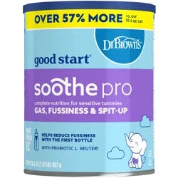 Dr. Brown's Good Start, Dr. Brown's Soothe Pro, Baby Formula Powder, 30.6 oz.