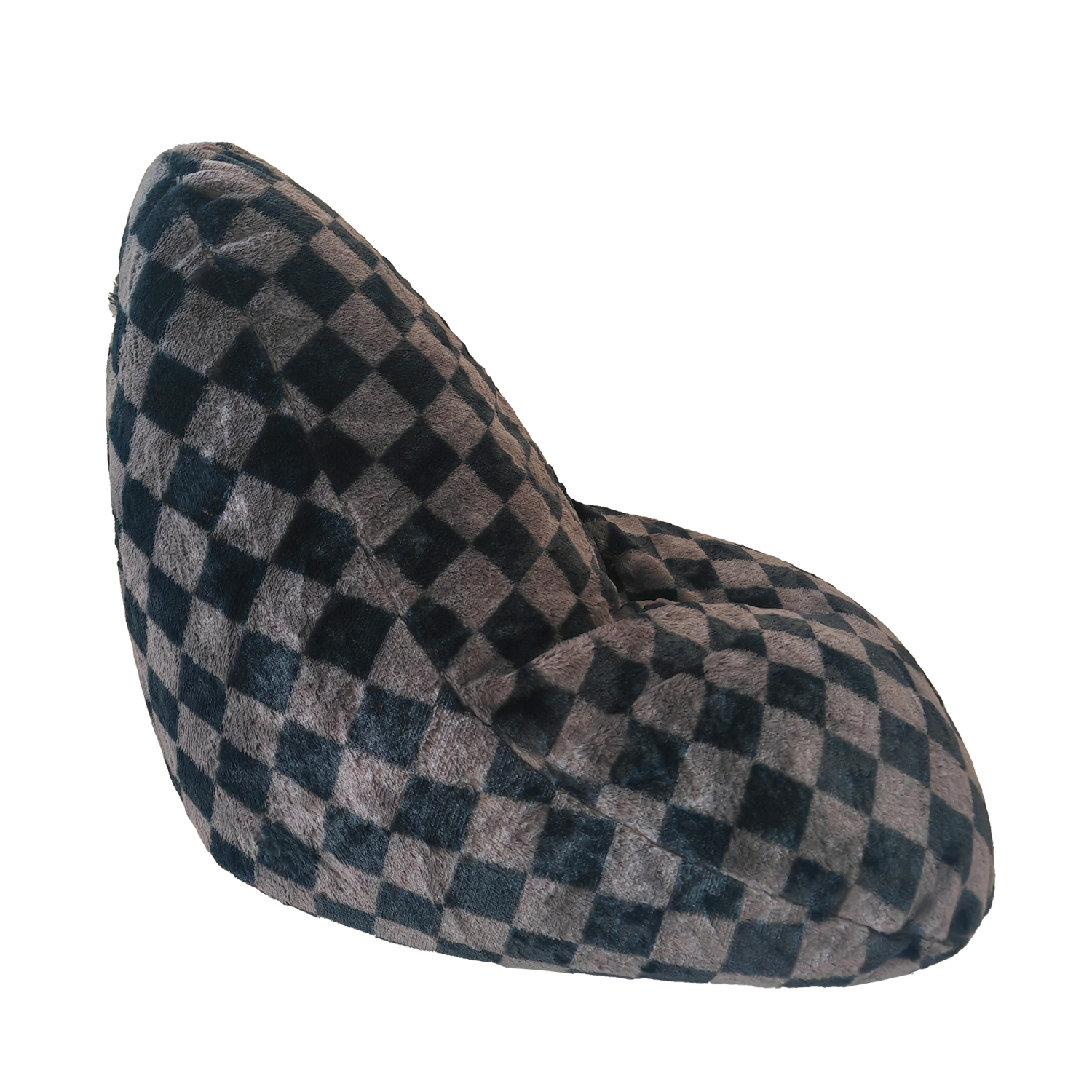 slide 4 of 8, Pm&J Teardrop Bean Bag Chair Blk Checker, 1 ct