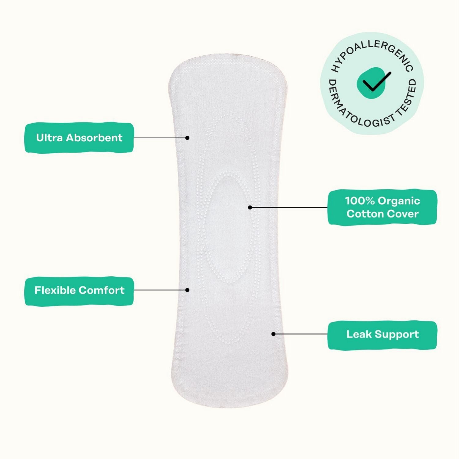 slide 7 of 8, The Honey Pot Company The Honey Pot Organic Top Sheet Herbal Long Liners, 30 ct