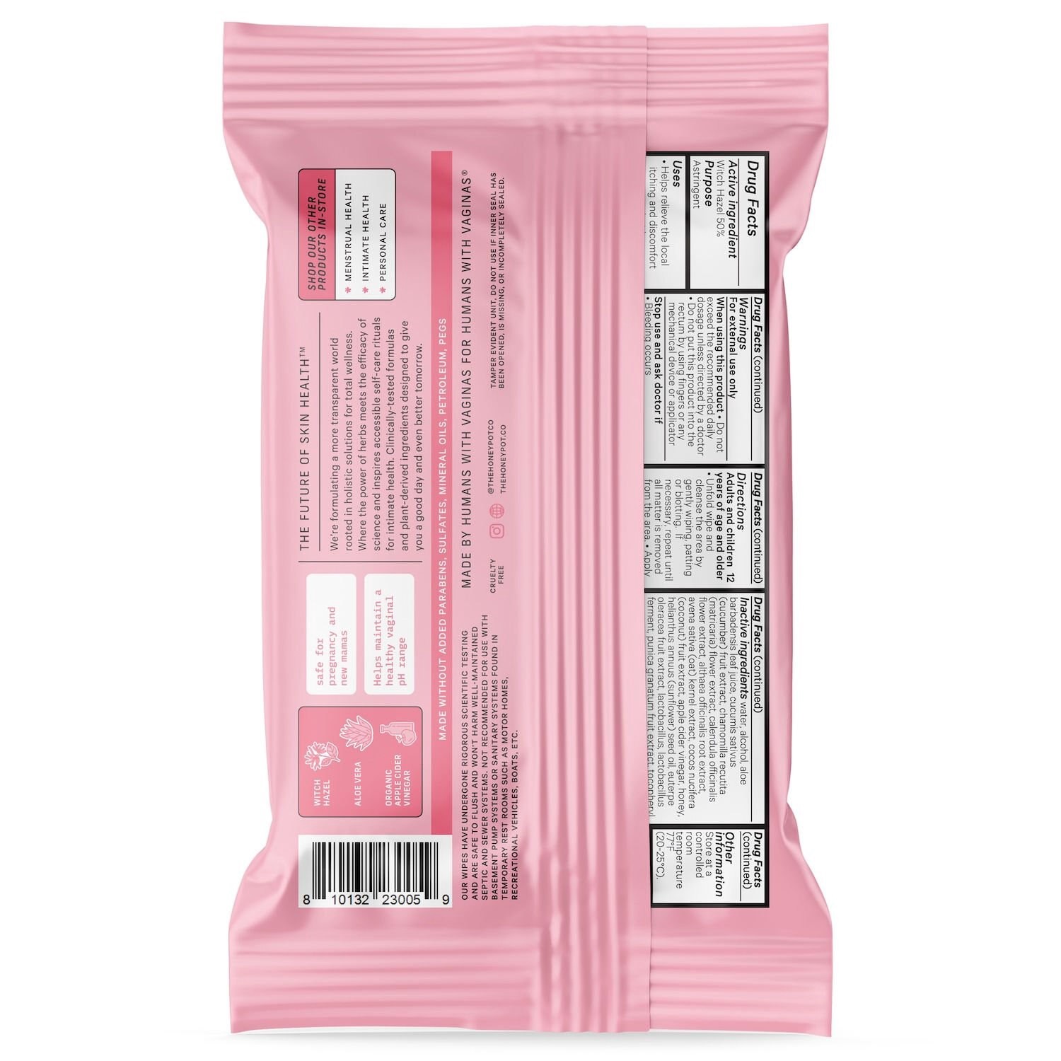 slide 2 of 3, The Honey Pot Company Maximum Strength Soothing Hemorrhoidal Wipes 20 Each, 20 ct