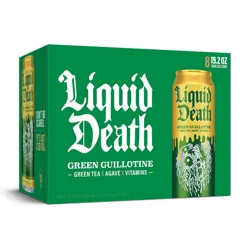 Liquid Death Green Guillotine Iced Tea 8 - 19.2 oz King Size Cans