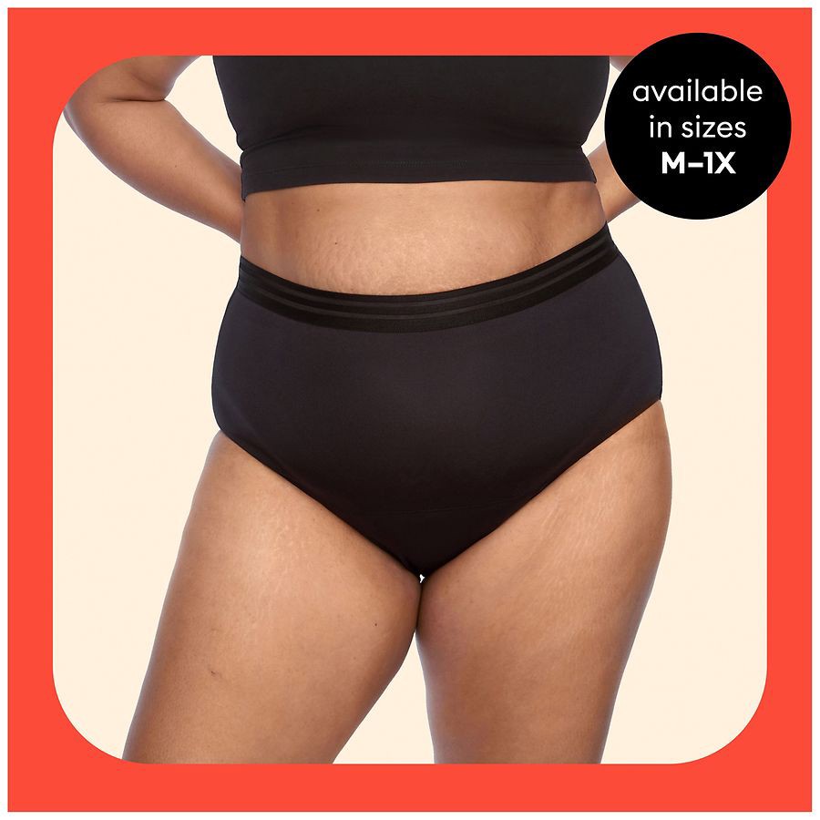 slide 5 of 5, Thinx for all Leaks Hi Waist Reusable Underwear Large 1 ea, 1 ct