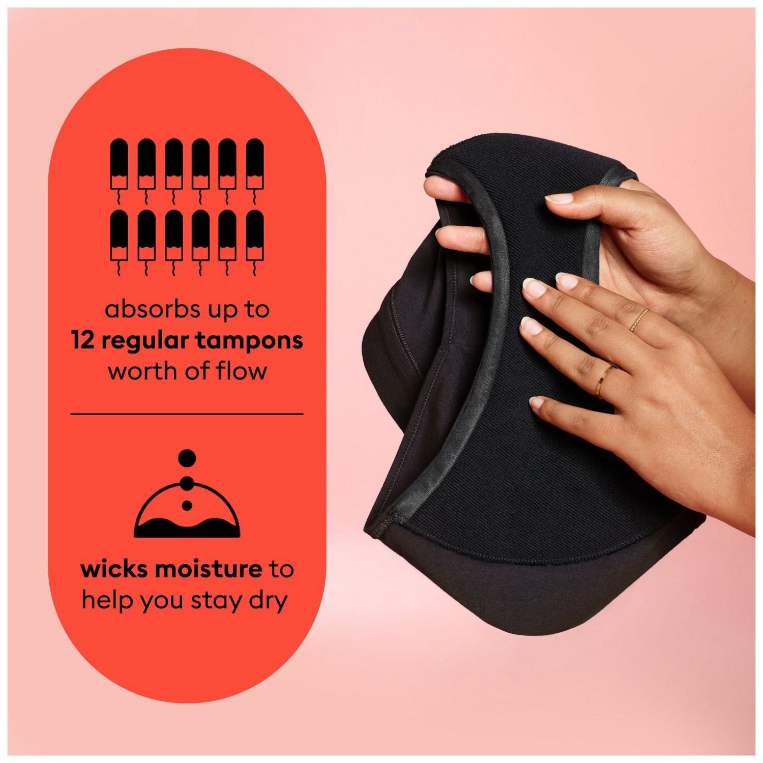 slide 6 of 7, Thinx for All Black Leakproof Brief Underwear Extra Large 1 ea, 1 ct