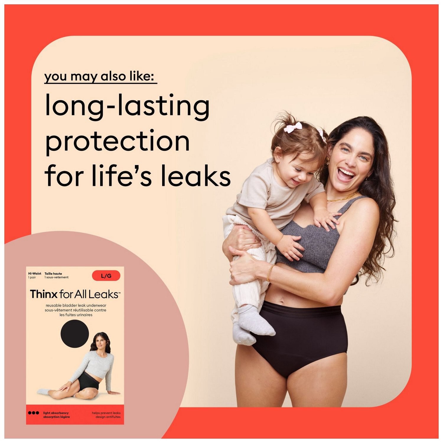 slide 6 of 8, Thinx for All Leakproof Brief Underwear Medium 1 ea, 1 ct