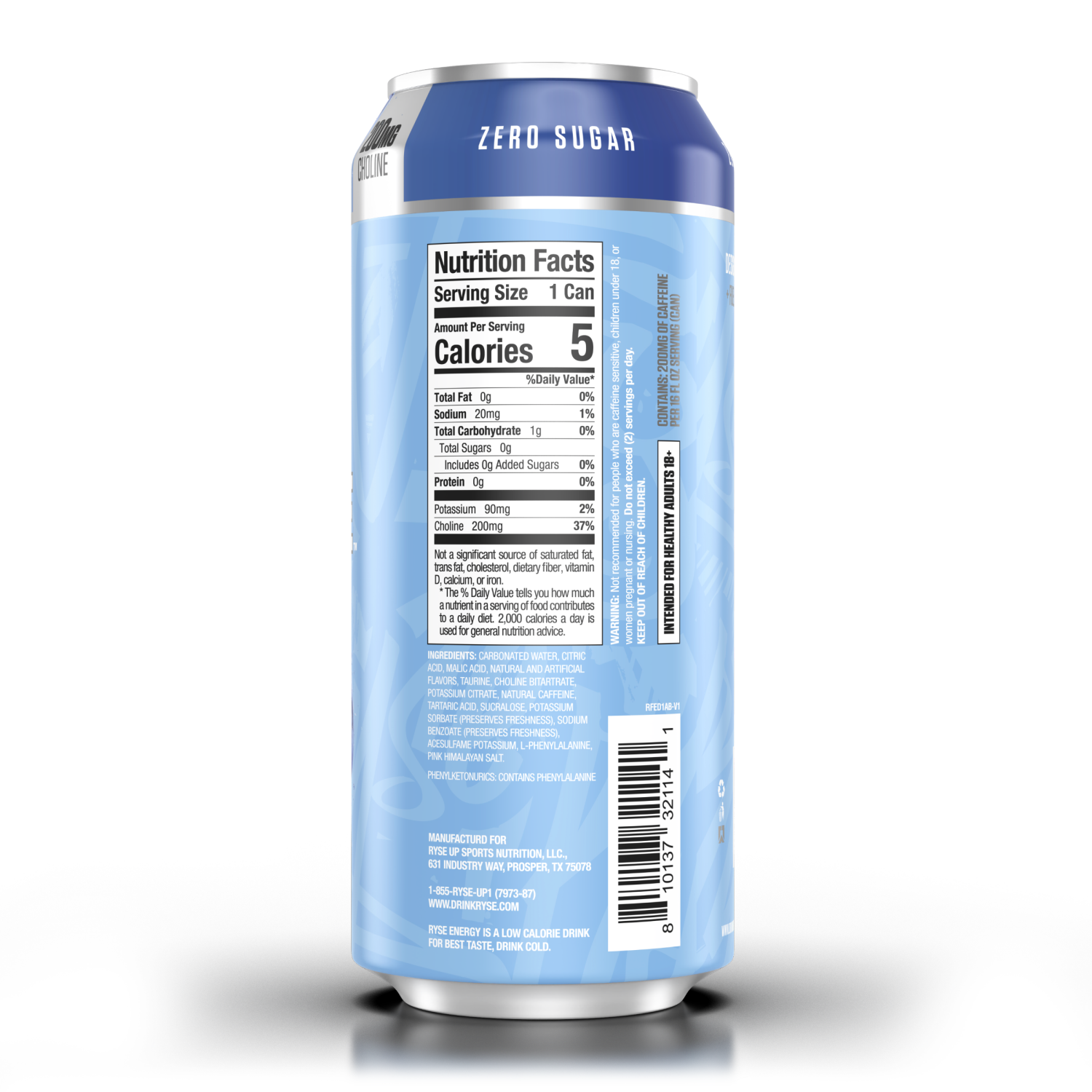 slide 2 of 2, Ryse Fuel Arctic Berry, 16 oz