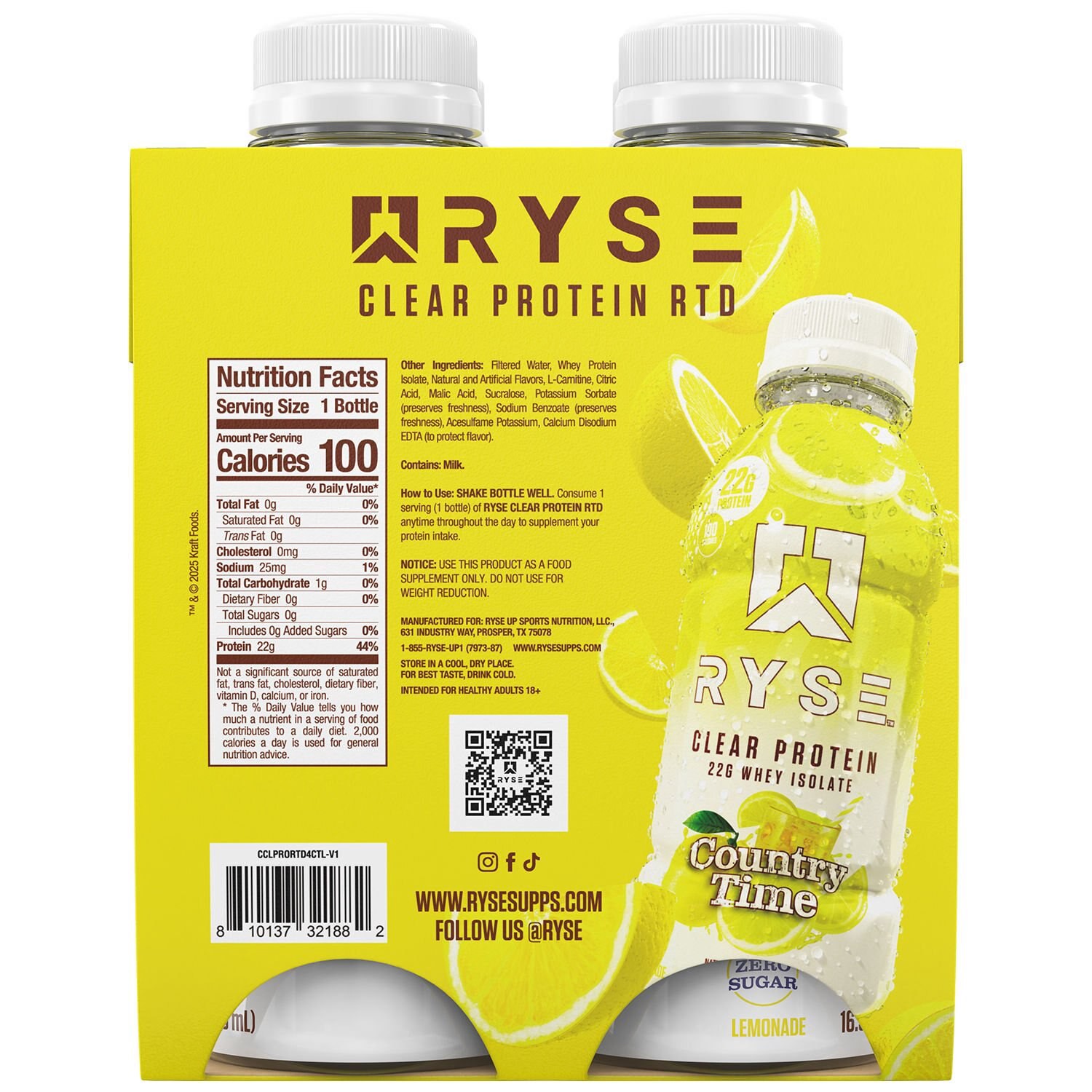 slide 3 of 3, Ryse Protein Ready To Drink, Kool-Aid Tropical Punch, 4 Pk, 16.9 oz