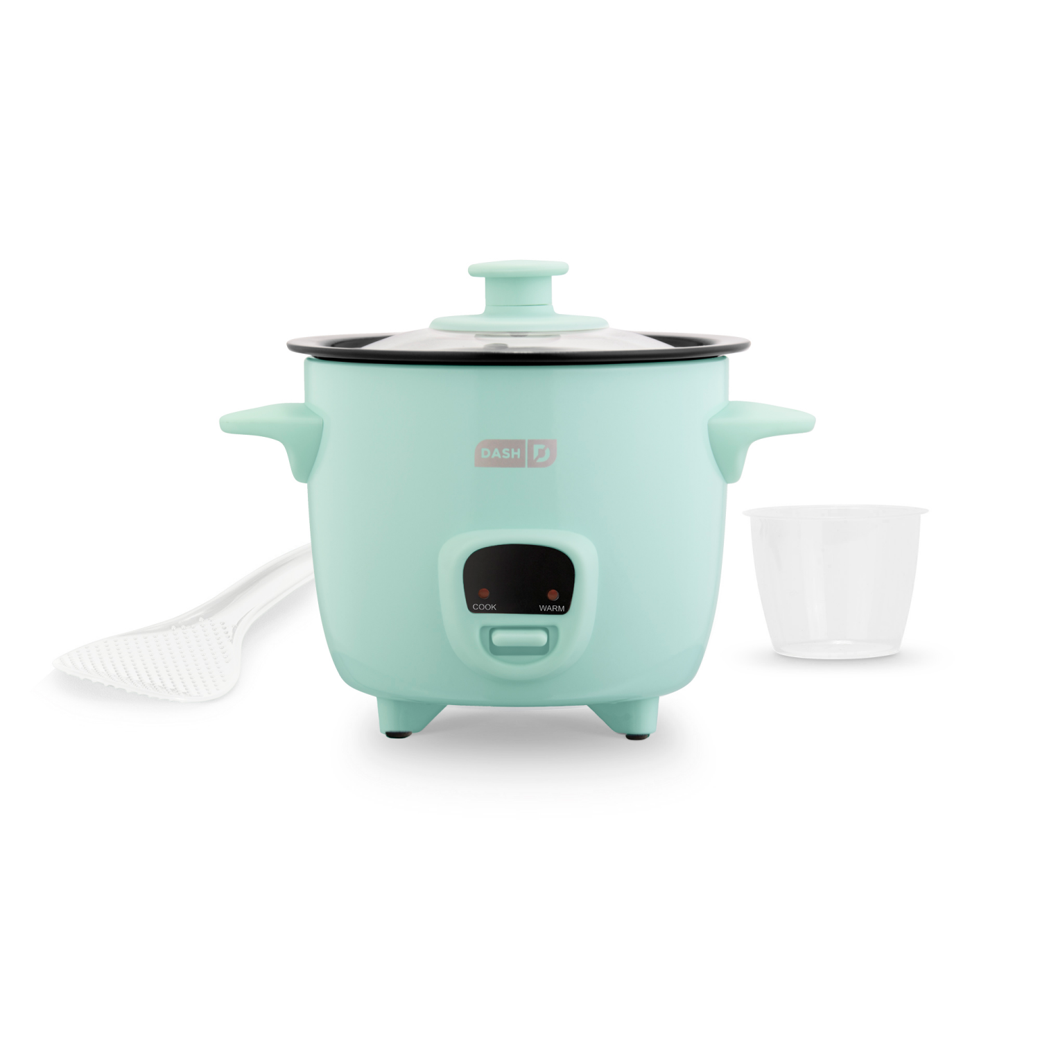 slide 2 of 6, Dash Mini Rice Cooker, Aqua, 1 ct