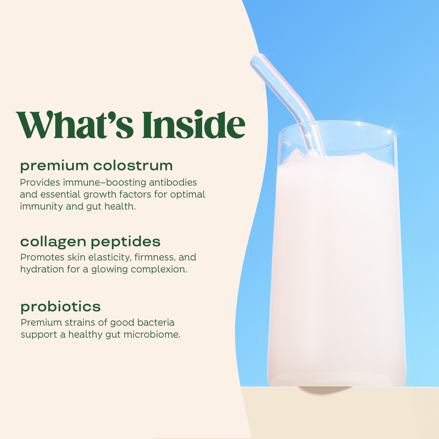 slide 5 of 5, Bloom Unflavored Colostrum & Collagen Peptides 4.16 oz, 4.16 oz