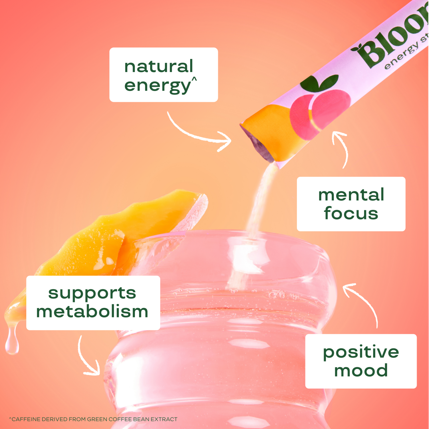 slide 2 of 3, "bloom Energy Peach Mango Sticks 10ct, 10 ct