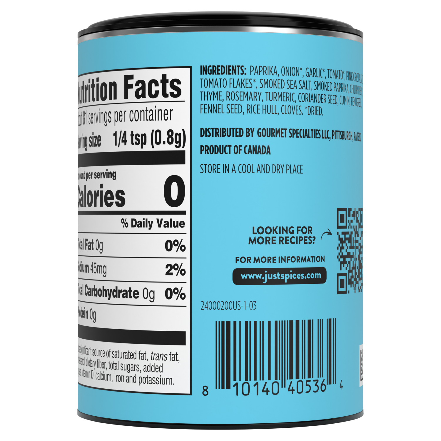 slide 2 of 4, Just Spices Chicken Allrounder? Seasoning Blend, 2.29 oz Jar, 2.29 oz