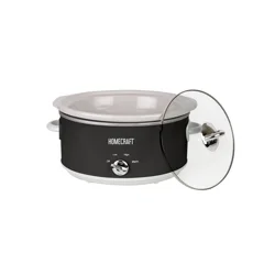 HOME CRAFT HomeCraft Oval Slow Cooker 6qt, Black