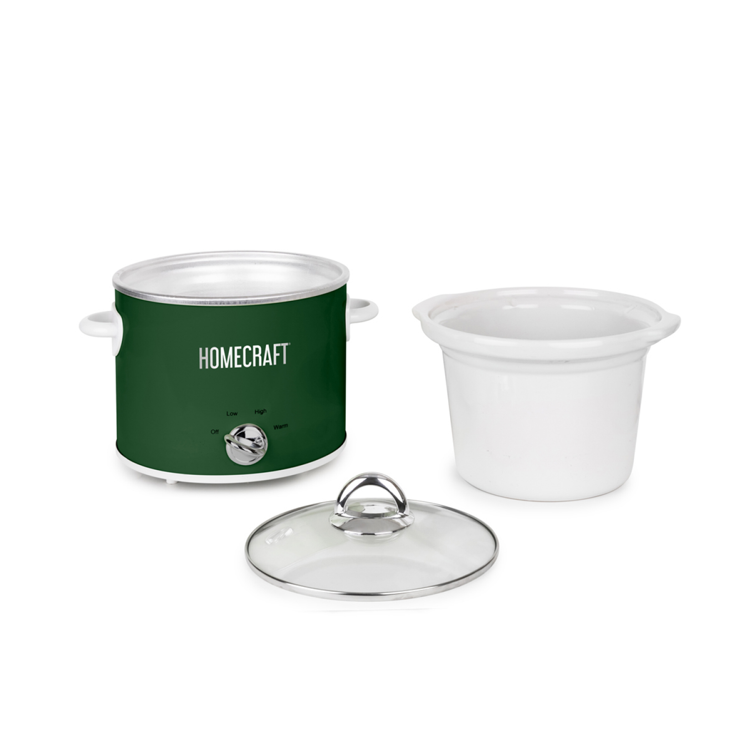slide 6 of 7, HOME CRAFT HomeCraft Slow Cooker 4qt Hunter Green, 4 qt