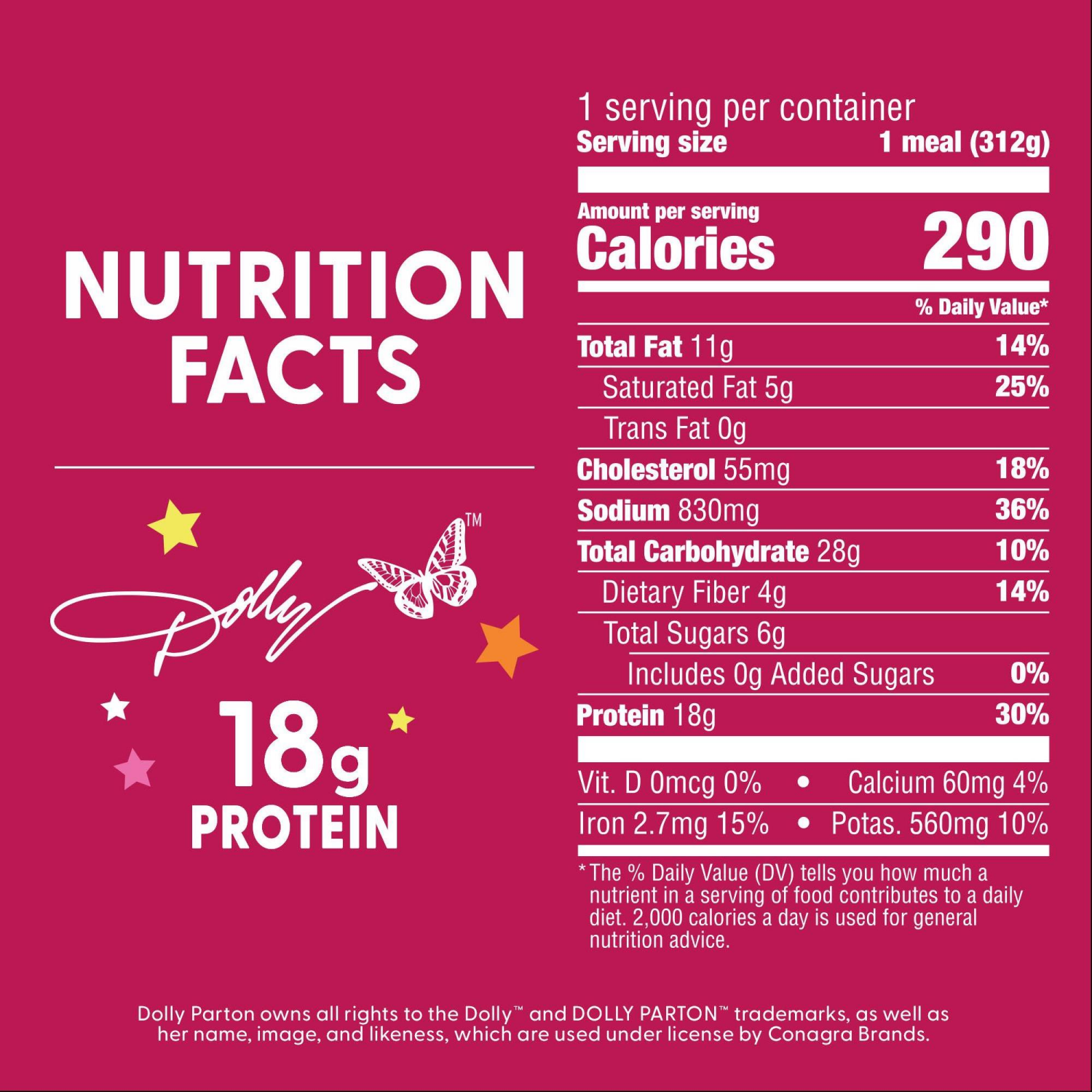 slide 5 of 8, Dolly Parton's Beef Pot Roast With Vegetables in Southern Style Gravy, Frozen Meal, 11 oz., 11 oz
