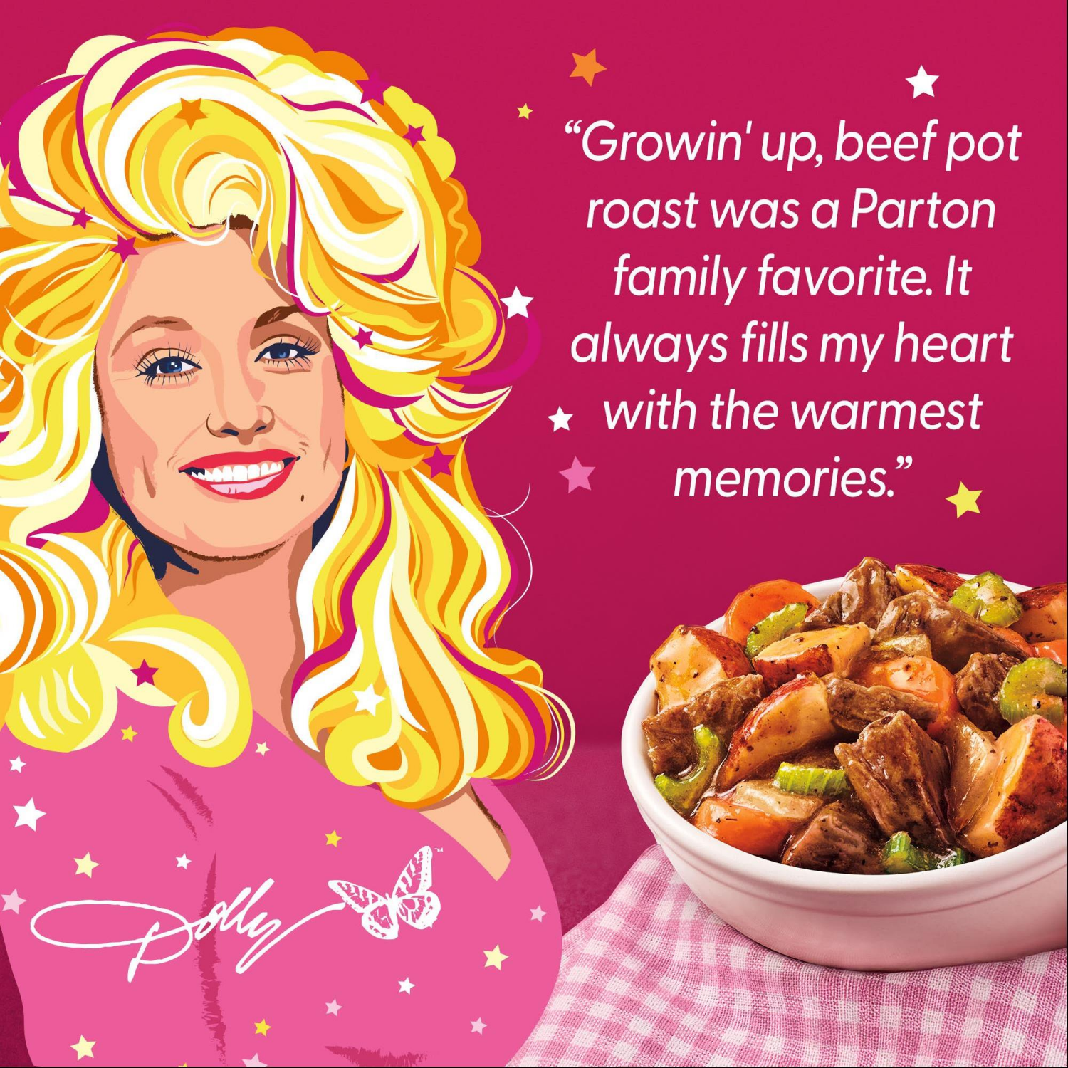 slide 7 of 8, Dolly Parton's Beef Pot Roast With Vegetables in Southern Style Gravy, Frozen Meal, 11 oz., 11 oz