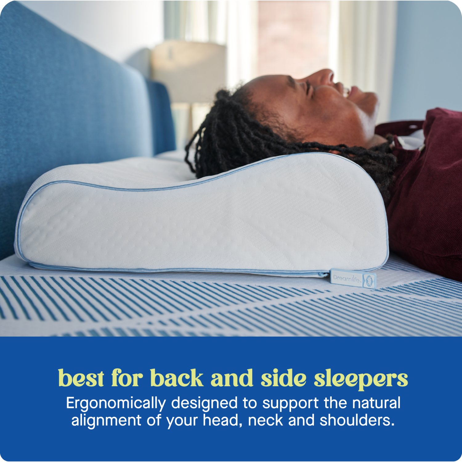 slide 5 of 7, Sealy Dreamlife Contour Memory Foam Pillow, 1 ct