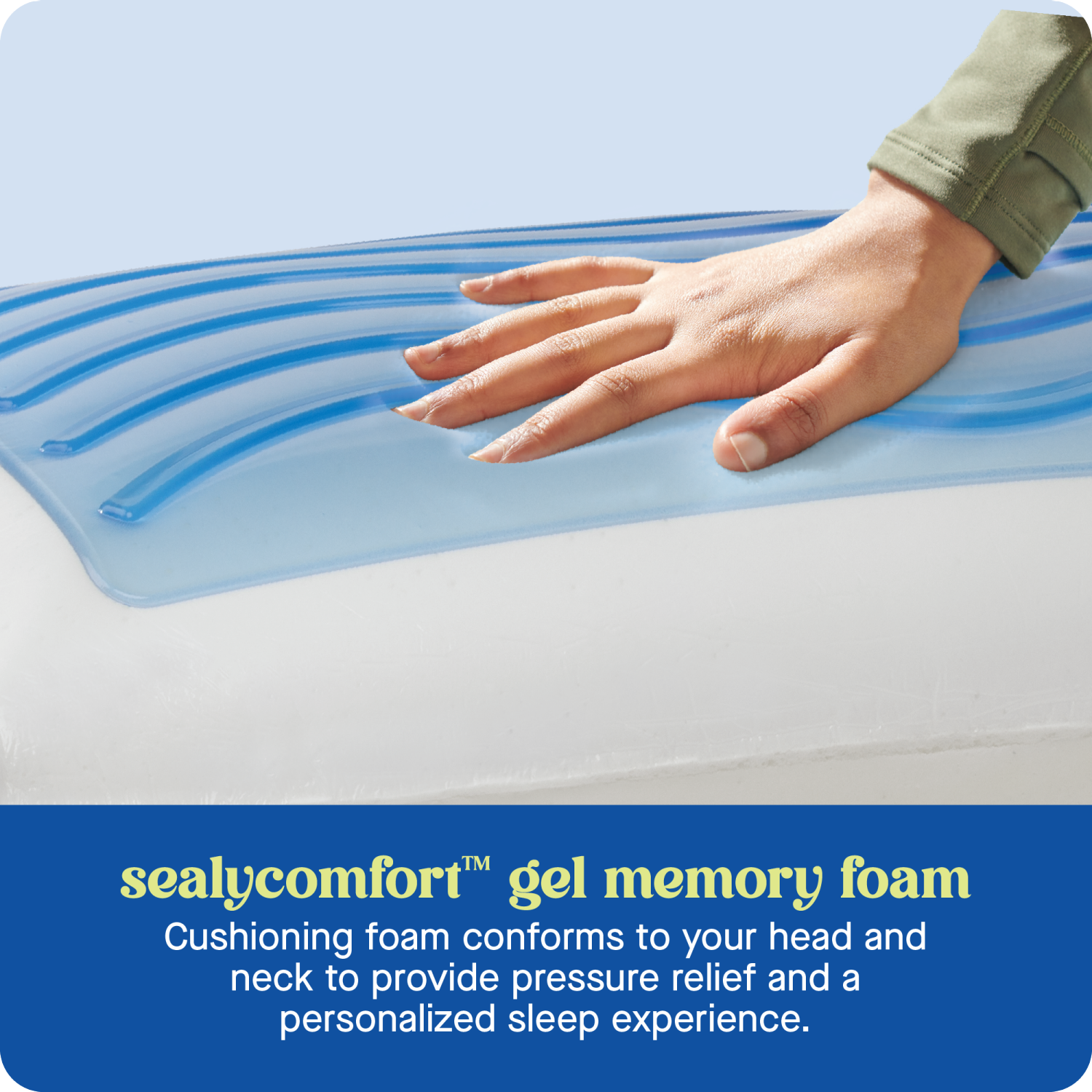 slide 4 of 7, Sealy Dreamlife Memory Foam Gel Pillow, 1 ct