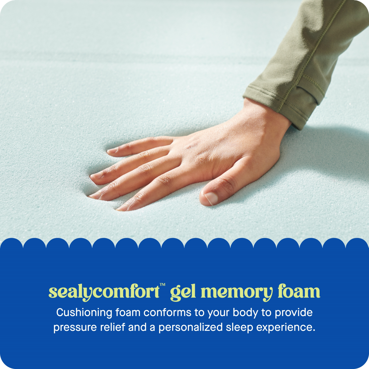 slide 4 of 8, Sealy Dreamlife 1.5 Gel Memory Foam Mattress Topper, Twin, Twin Size