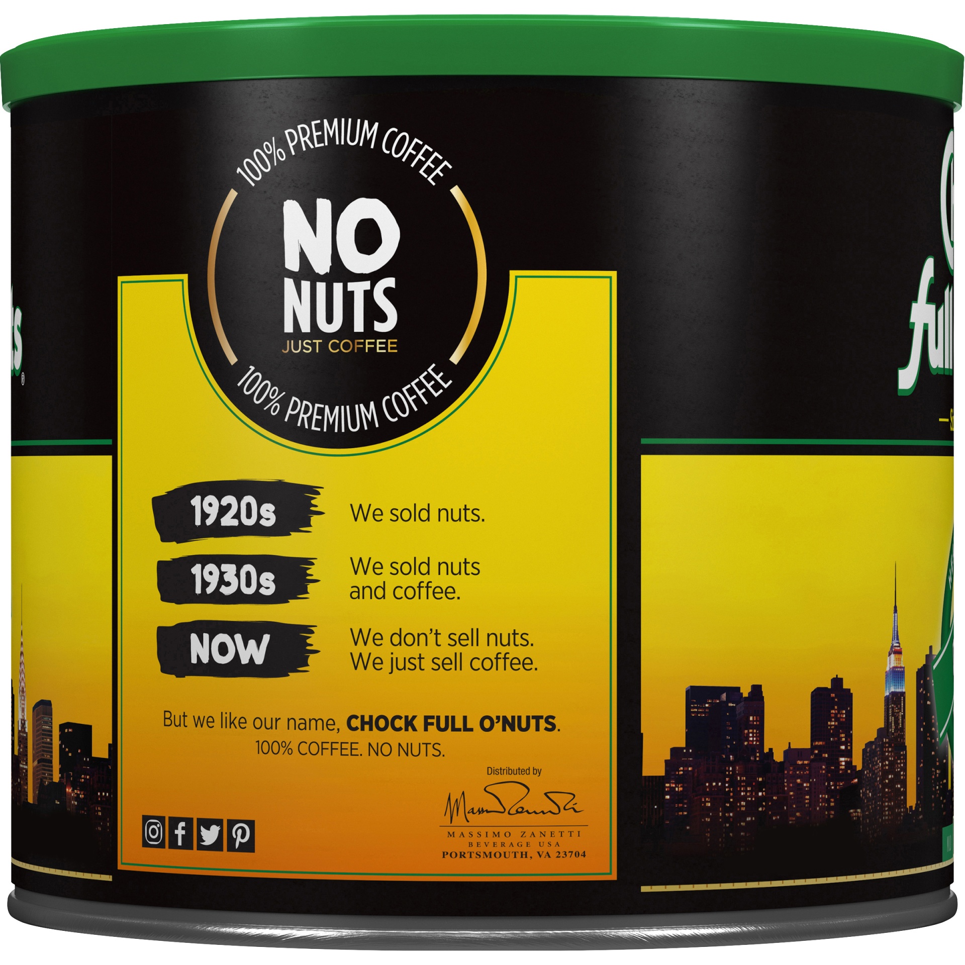 Chock Full o'Nuts Original Decaffeinated Coffee 24 oz Shipt