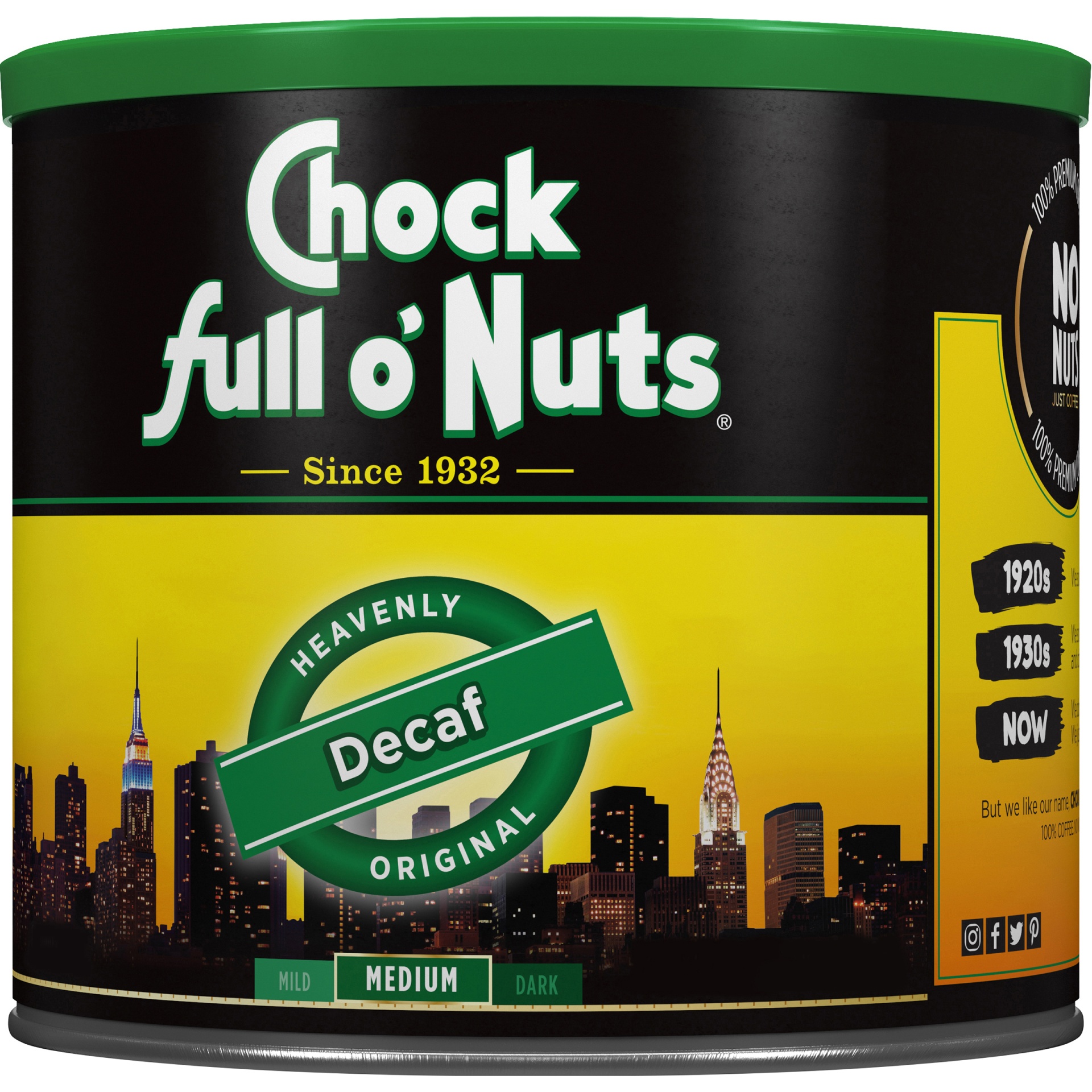 Chock Full o'Nuts Original Decaffeinated Coffee 24 oz Shipt