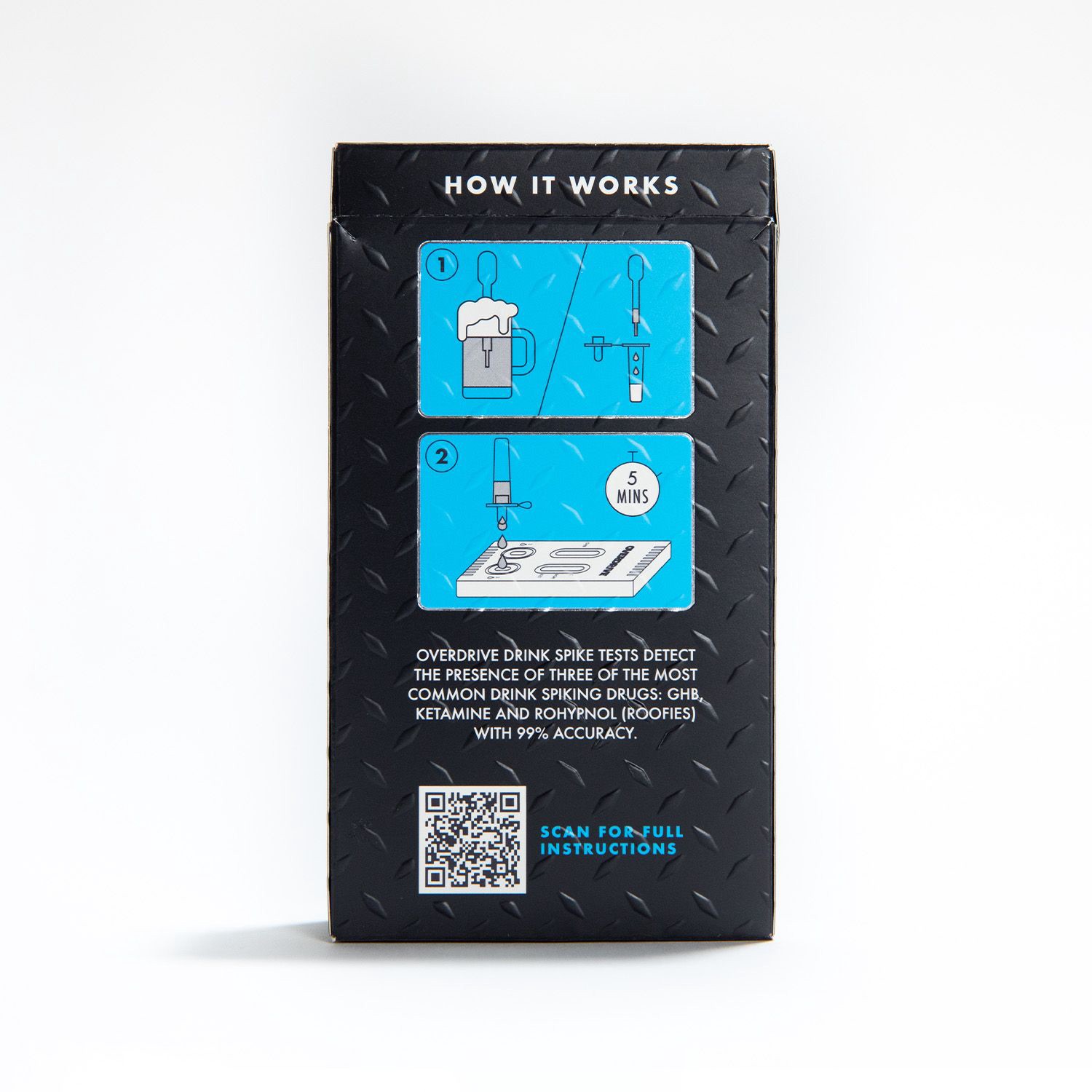 slide 6 of 7, Overdrive Drink Spike 3-In-1 Test Kit, Ghb, Rohypnol And Ketamine, 2 Ct, 1 ct